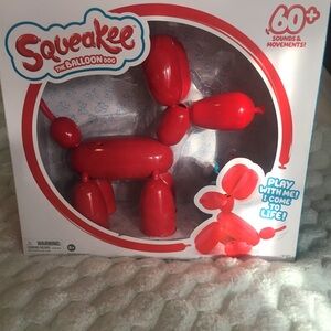 Squeakee The Balloon Dog - Interactive Red Toy